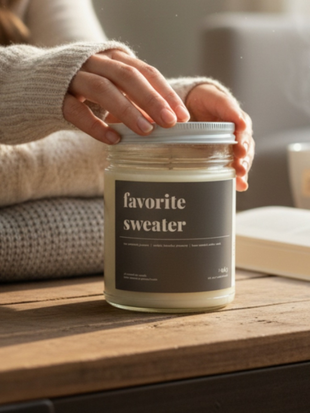 Favorite Sweater natural soy Candle